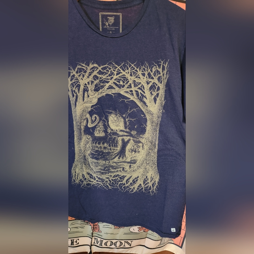 Volcom Artist Series Jamie B - Navy Blue Graphic Tee - Mens L/G